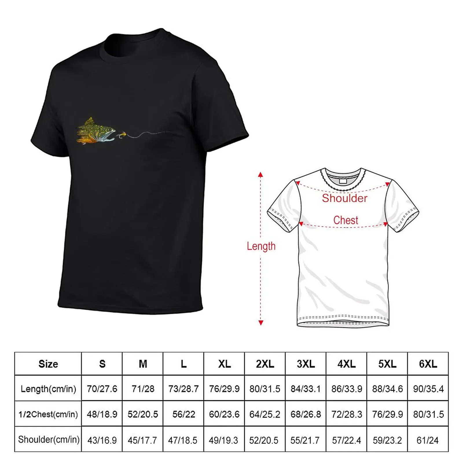 New Fly Fishing Brook Trout Dry Fly Tying Fisherman T-Shirt boys animal  print shirt funny t shirts heavy weight t shirts for men