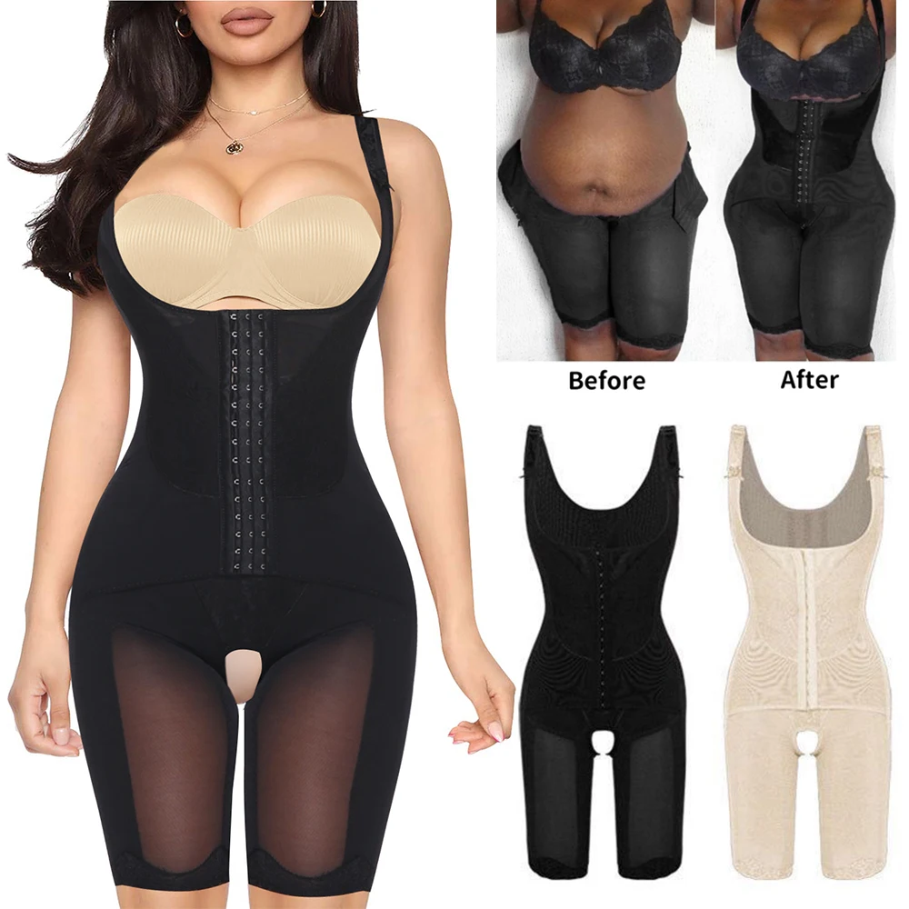 

Shapewear for Women Seamless Tummy Control Bodysuit Waist Trainer Full Body Shaper Slimming Underwear Thigh Slimmer Bodysuits