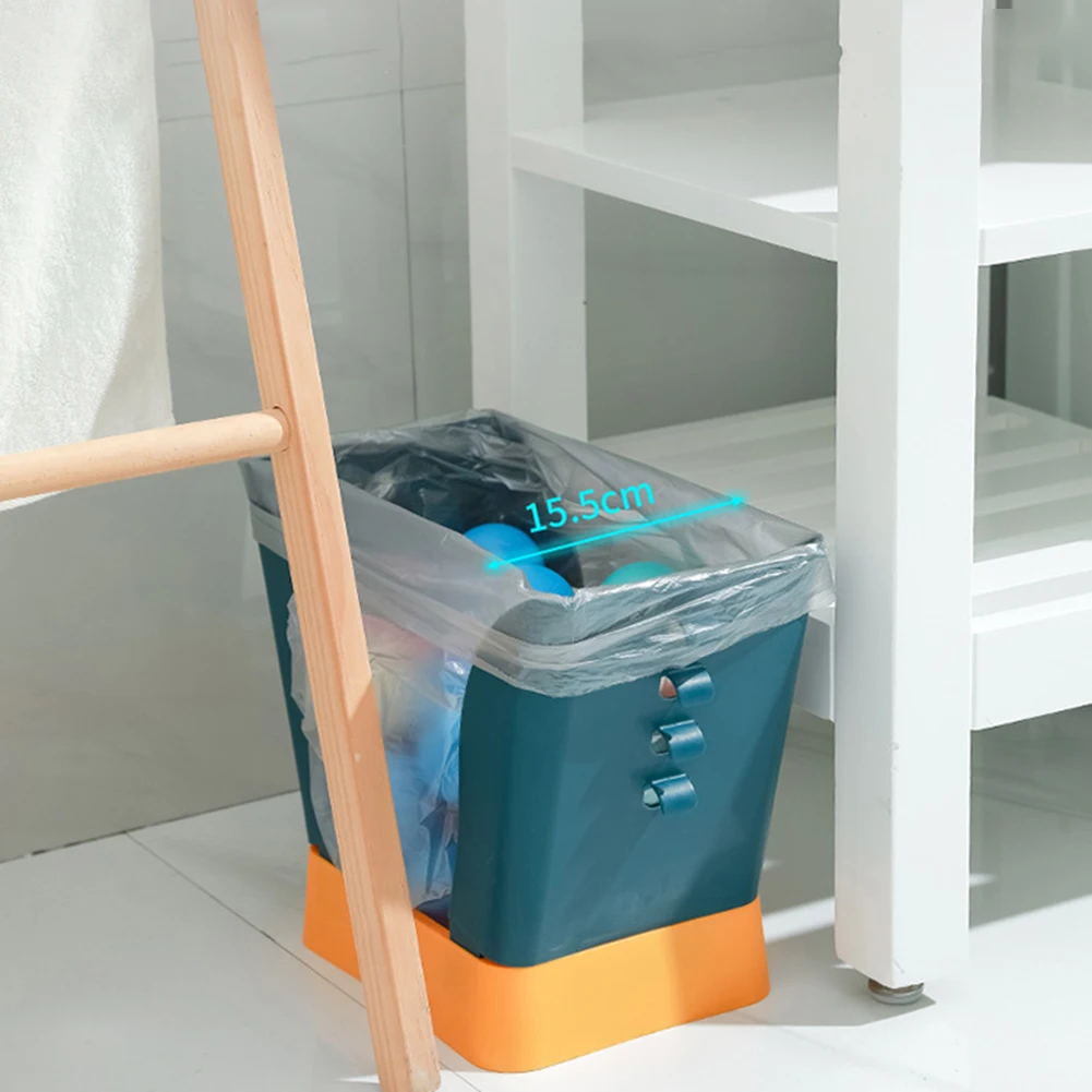 Expandable Trash Can Garbage Bag Holder Household Trash Bucket Portable Waste Bin for Bathroom Bedroom