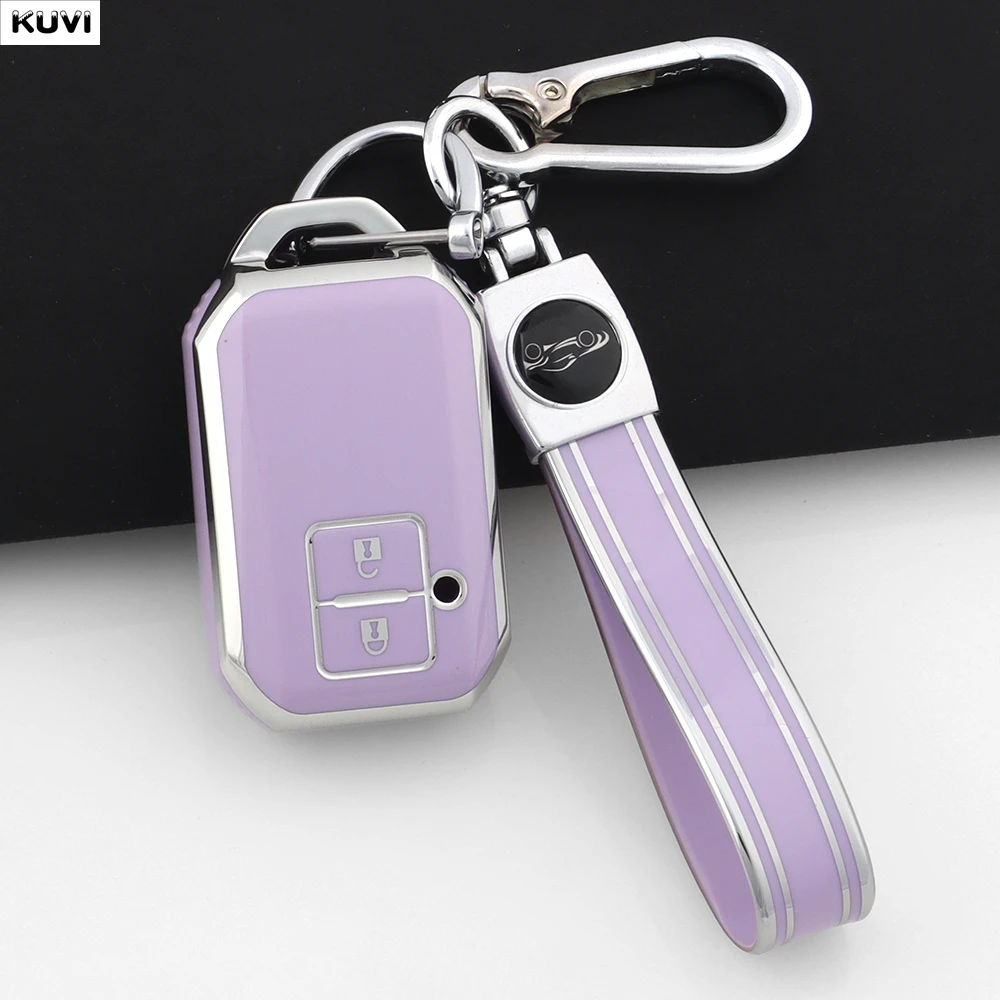 2 Buttons TPU Car Key Cover Key Case for Suzuki Swift Wagon R Monopoly ...