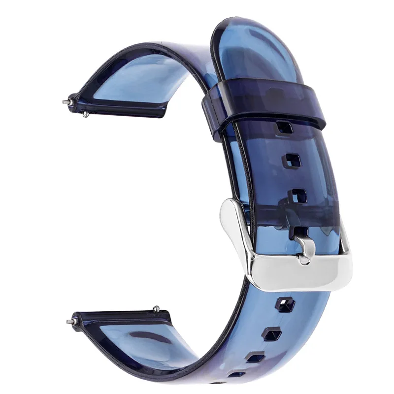 Colorful Transparent PVC Strap for Men and Women - 20mm/22mm Replacement Band