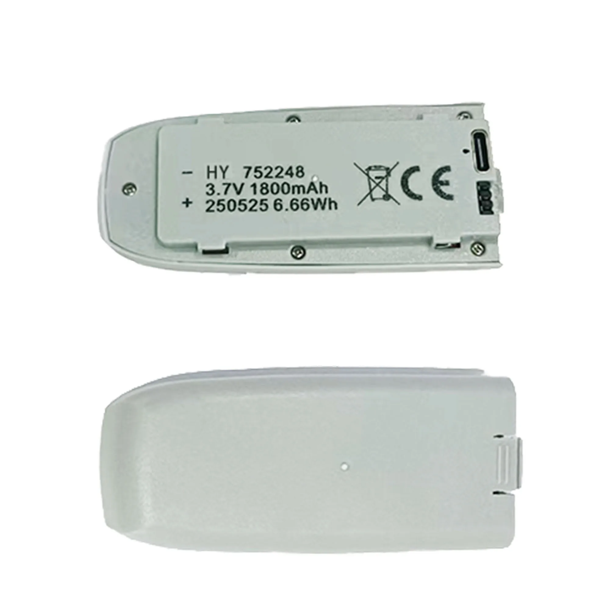 Deux batteries 1800mAh pour caméra action 360° côte à côte