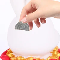 Dragon Rabbit Piggy Bank Toddler Toys Unbreakable Money Small Desktop Ornament Cant 2