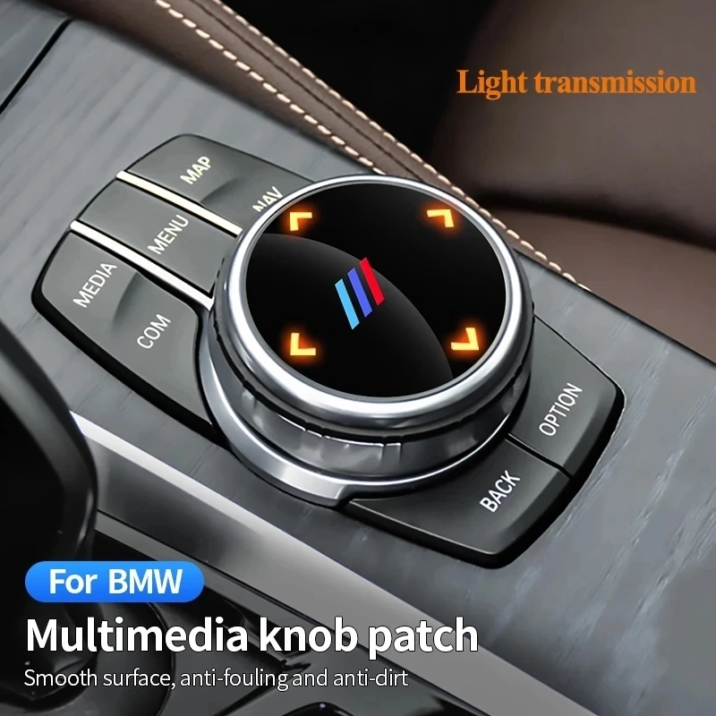 

PC Car Multimedia Button Cover Large Knob Sticker For BMW F31 F30 F10 F11 E70 F25 F01 F02 F26 F23 F45 G01 G30 G20 G05