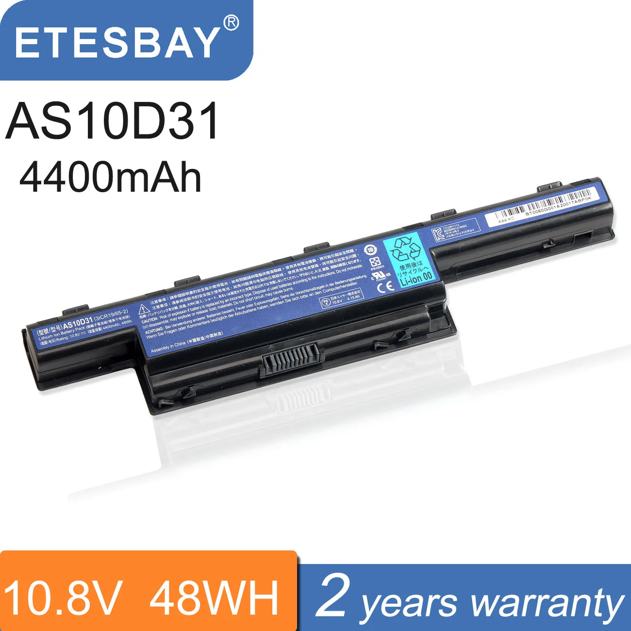 Bateria do Portátil do Etesbay-as10d31 para Acer 4741g 5560g 5741g 5742g 5750g 7741g 7750g 7751g 7560g E1471g As10d71 As10d51 As10d61