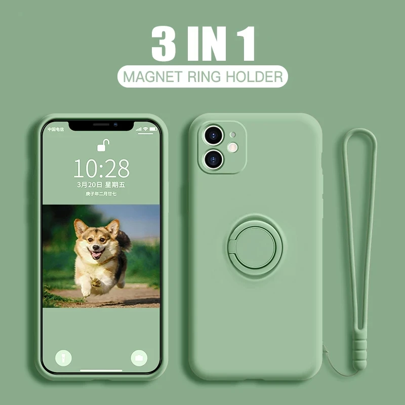 Чехол с кольцом-держателем для Huawei Y7A Y7P Y5 Y5P Y6 Y9 Y6S Y6P Y9A Y8S Y7 Y8P Y9S Prime 2019 2020 подставкой