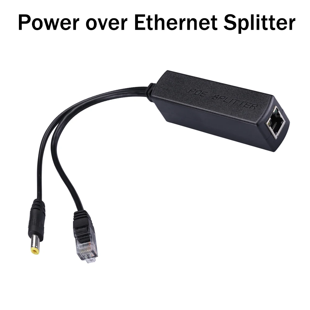 

Hamrolte 10/100Mbps Power over Ethernet Splitter IEEE802.3af standard 12V Output 48VInput PoE Splitter Adapter For POE IP Camera