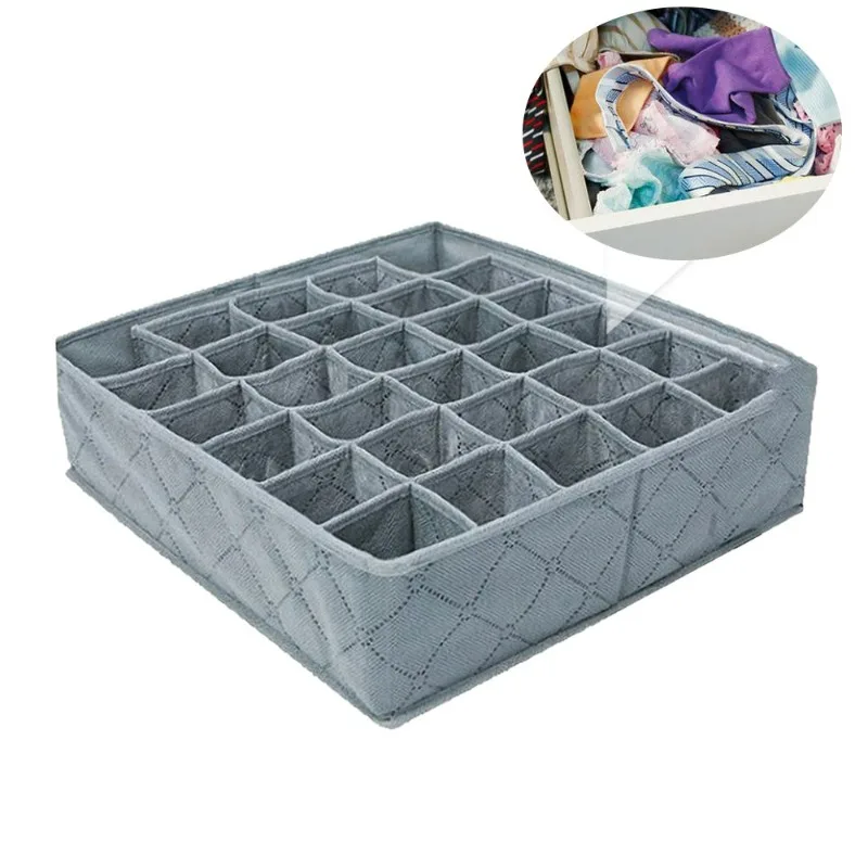 

Underwear Socks Storage Drawer Closet Bamboo Charcoal Organizer Box In Stock 24h Ship 30 Grids