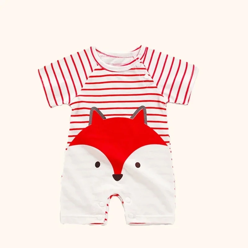Baby rompers cotton jumpsuit cotton onesies baby jumpsuit Newborn Baby Clothes Girl Boy Cotton Jumpsuit Summer Short Sleeve Romper 0-12 Month Infant Toddler Pajamas One Piece Outfit