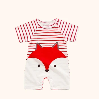 Vestiti per neonato Ragazza Ragazzo 100% cotone Tuta estiva Manica corta Pagliaccetto 0-12 mesi Pigiama per neonato Vestito intero 1
