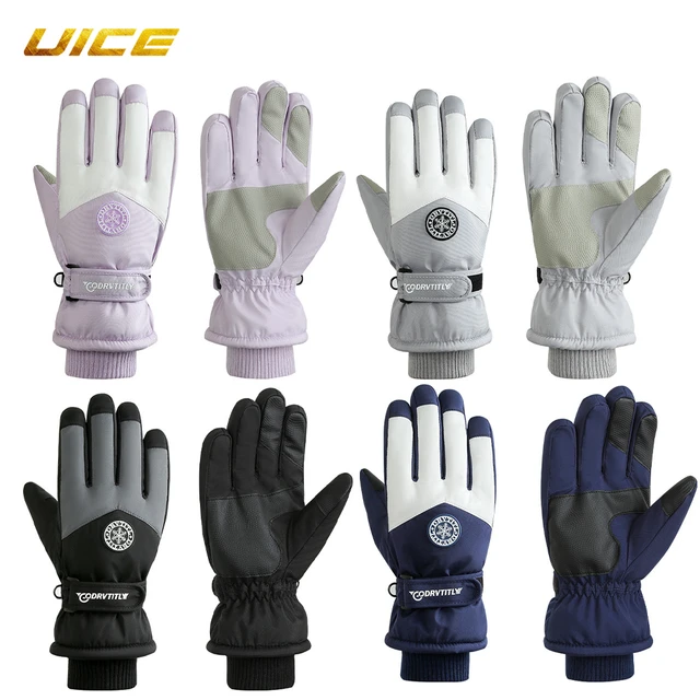 Gants de Ski pour moto, imperméables, polaire, écran tactile, thermique,  Snowboard, pour homme et femme, hiver, vélo, randonnée - AliExpress