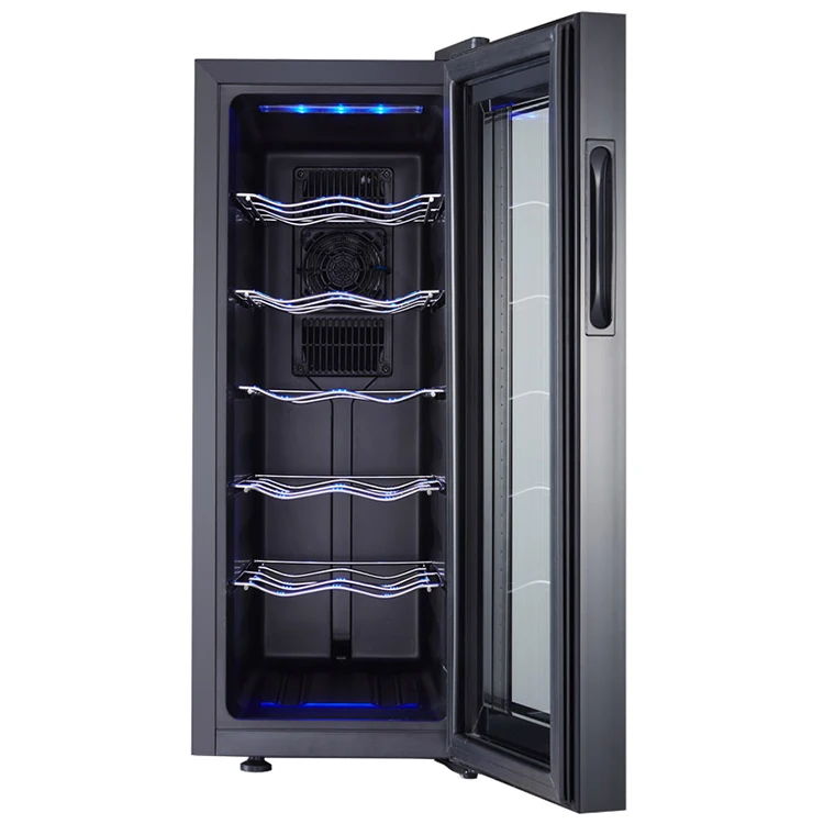 Freestanding Thermoelectric Small Fridge Countertop 12bottles Red Wine Cooler Wine Cellar