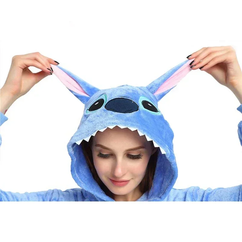 Stitch Pluto Bear Tiger Onesies Kigurumi Animal Piglet Tigger Pajamas Unisex Adults Hooded Jumpsuits Sleepwear Anime Party kigurumi pajamas