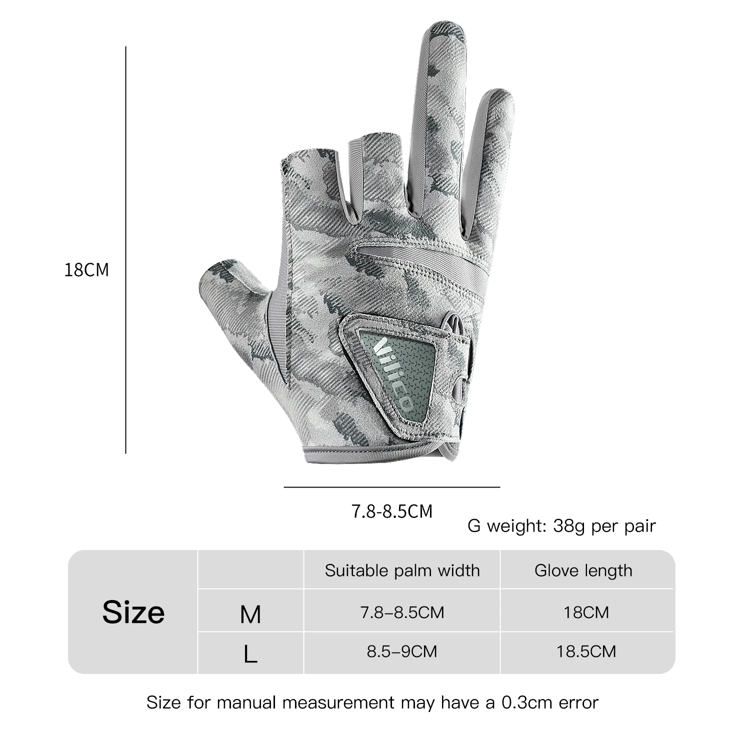 1 Pair Fishing Gloves for Men Summer Fishing Road Sub Sunscreen and Anti Slip Ice Silk Breathable Thin Three Finger Cut Gloves