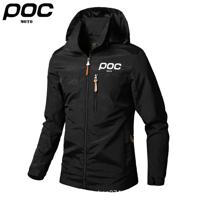 Cycling Jacket Clothes Men's Windbreaker Hooded Raincoat MTB Moto POC Cycling Jacket Bike Clothing Outdoor Waterproof Windproof Sport Tactical Outerwear