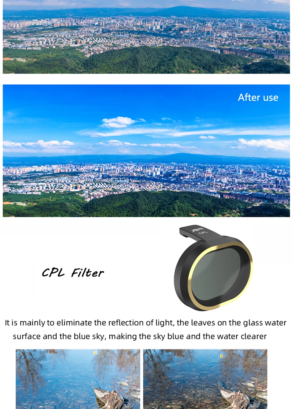Description Picture 4 of itemFIMI X8 Mini Drone Filter UV/CPL/NDPL 8/16/32/64 Star Night Camera Lens Filters Set for FIMI X8 MINI RC Quadcopter Accessory