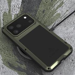 Love Mei Silicone Military Grade Protective Phone Case - Shock & Dust Proof Cover - iPhone 12 Mini (Yellow)
