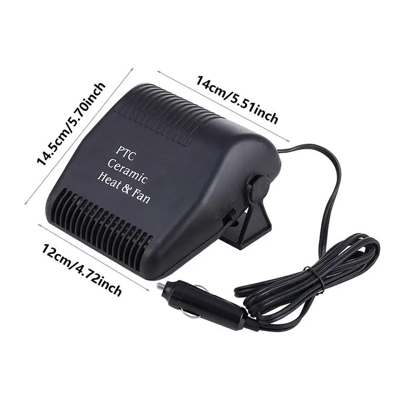 12V Car Heater Windshield Defogging Car Heater Car Heating Defroster Heater Defrosting Snow Small Electrical Appliances rotatabl images - 6