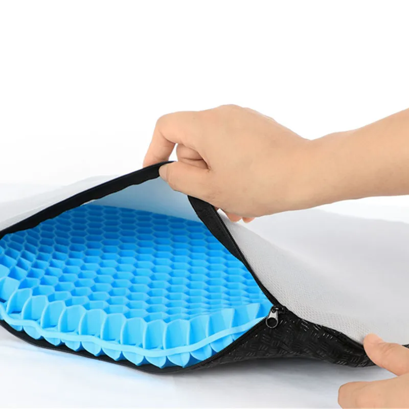 Home New Fully Breathable Egg Gel Cushion Honeycomb Car Seat Cushion Breathable Office Cushion Multifunctional Ice Pad Cool Pad