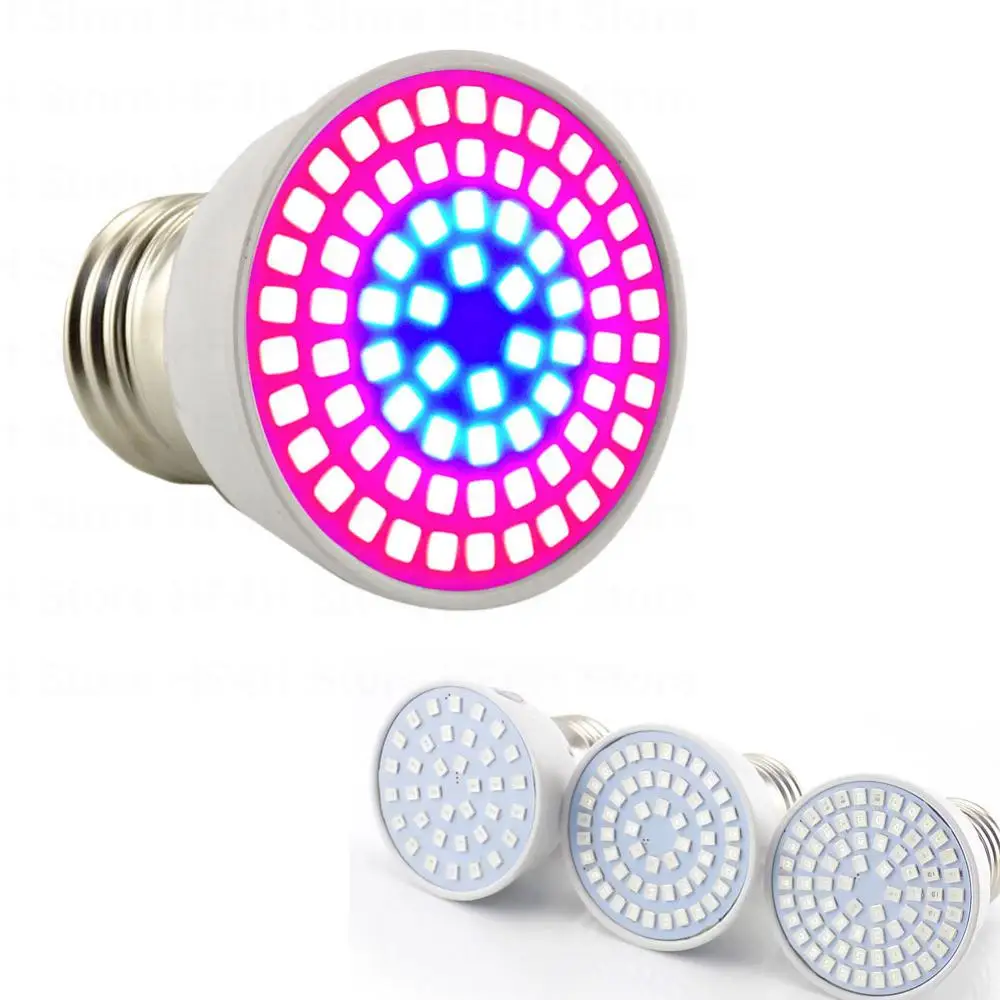 

3W 4W 5W LED Grow Light E27 Plant flower Growing Lamp Bulb indoor greenhouse For Hydroponic Vegetable System growth B4