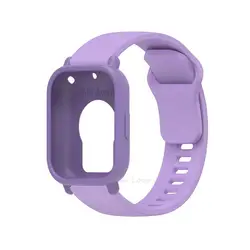 Silicone Protective Case with Strap for Watch 5 Activle (PurPle)