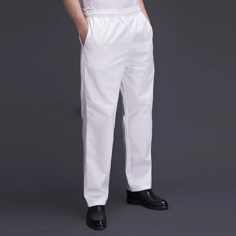 Chef Pantaloni Bianchi Da Cuoco Giblor's Enrico, Pantalone Da Uomo Cuoco  Chef