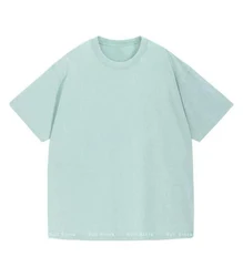 Vintage - Inspired Heavyweight Solid Color Oversized T - Shirt - Unisex Summer Streetwear - XXXL (Light green)