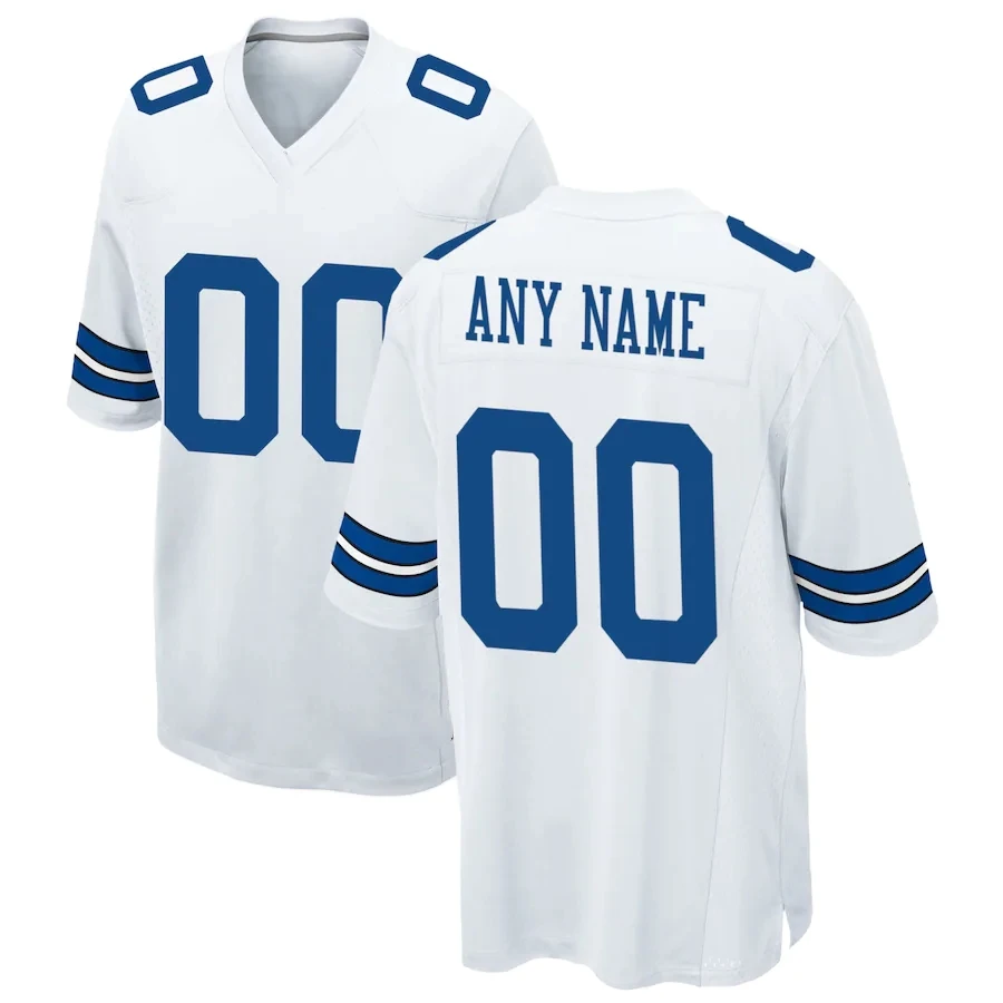 thumbnail image 1 of Camisetas de fútbol bordadas personalizadas de Dallas para hombres, mujeres y jóvenes, camisetas de fútbol de Lamb Parsons Prescott, 1 of 5