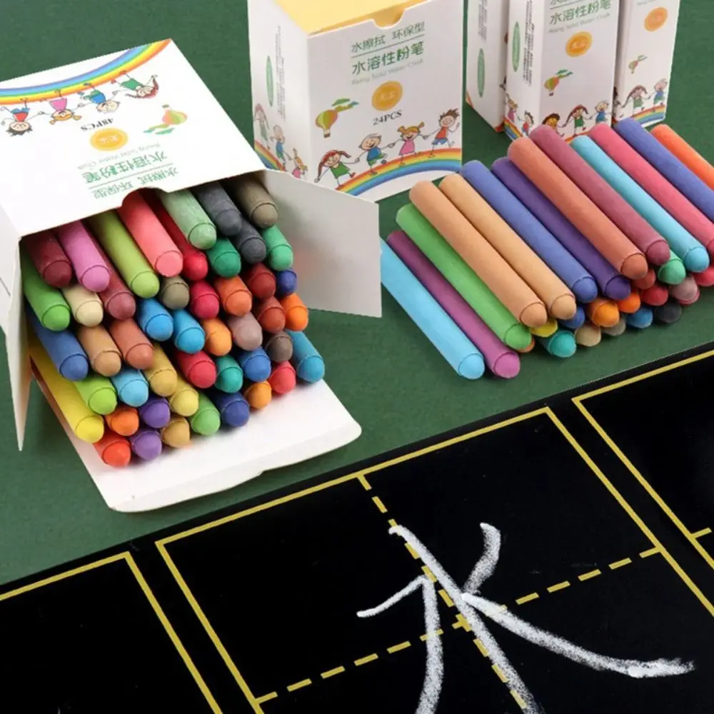 컬러 수용성 분필 지울 수 있는 칠판 낙서 그림 먼지 없는 분필 더럽지 않은 손 칠판 쓰기 도구