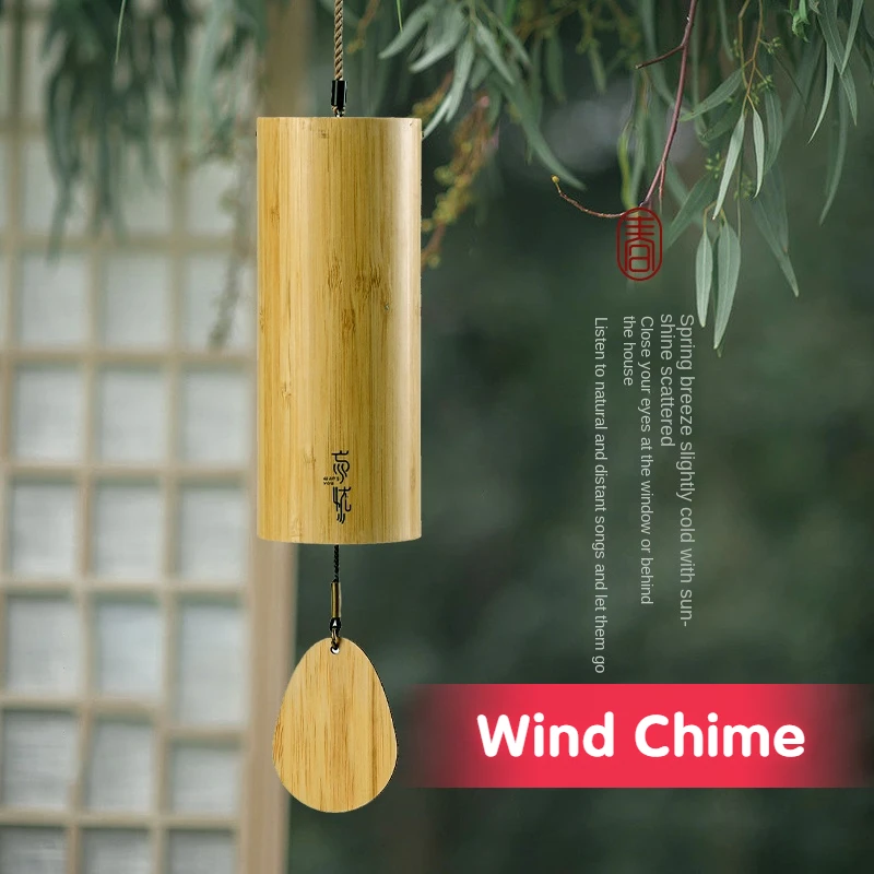 

New 8/9 Tone Chord Windchime Natural Bamboo Wind Chimes Windbell Outdoor Garden Patio Zen Meditation Relaxation Home Decoration