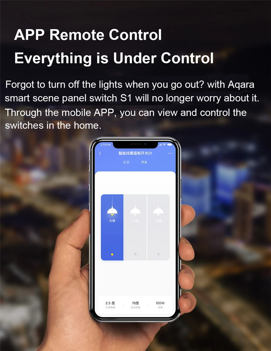 Control, AI Gesto Reconhecimento para HomeKit, Touch Screen, S1, 3.95