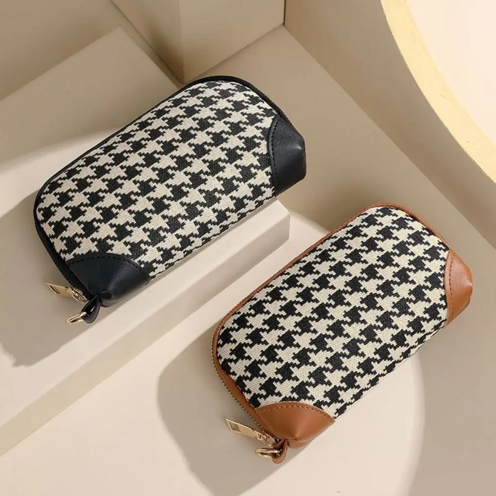 하운드투스 여성용 긴 스타일 캔버스 지퍼 지갑, 대용량 핸드백 패션, 자동차 키 가방, 카드 가방, 동전 지갑, 신제품 