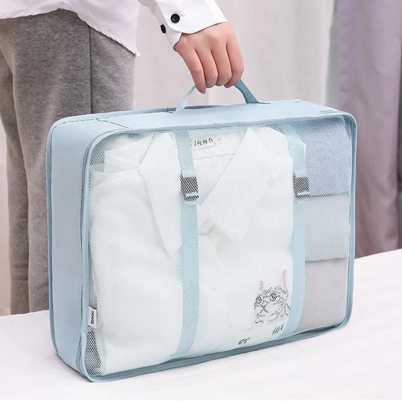 Travel Essentials: 7-Piece Packing Cubes Set for Organized Luggage Storage