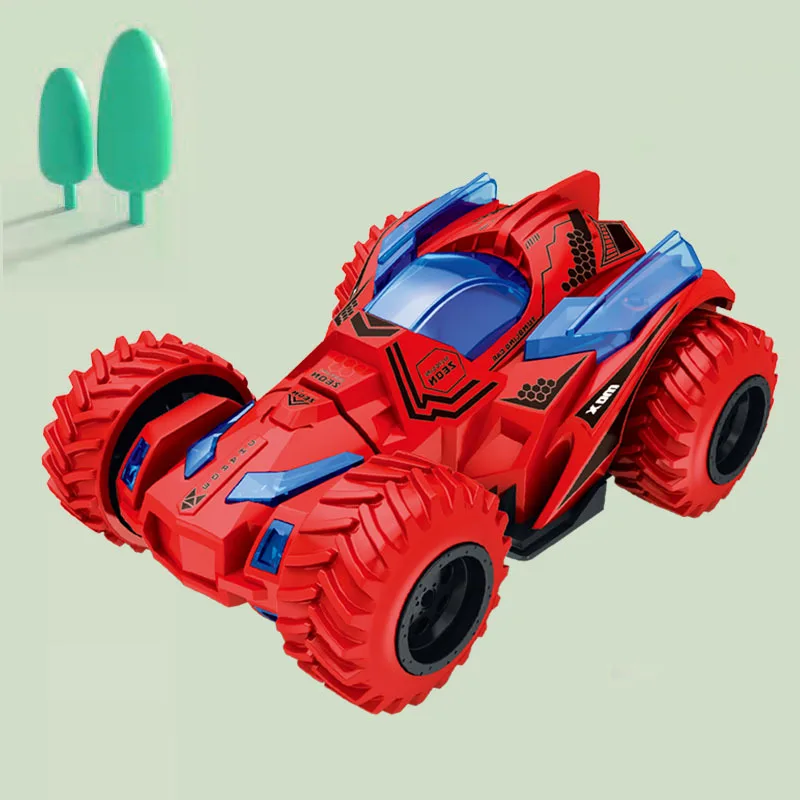 Children's Four-wheel Drive Inertia Stunt Car Tumbling and Twisting Anti-fall and Play-resistant Boy Cross-country Toy Car - 3