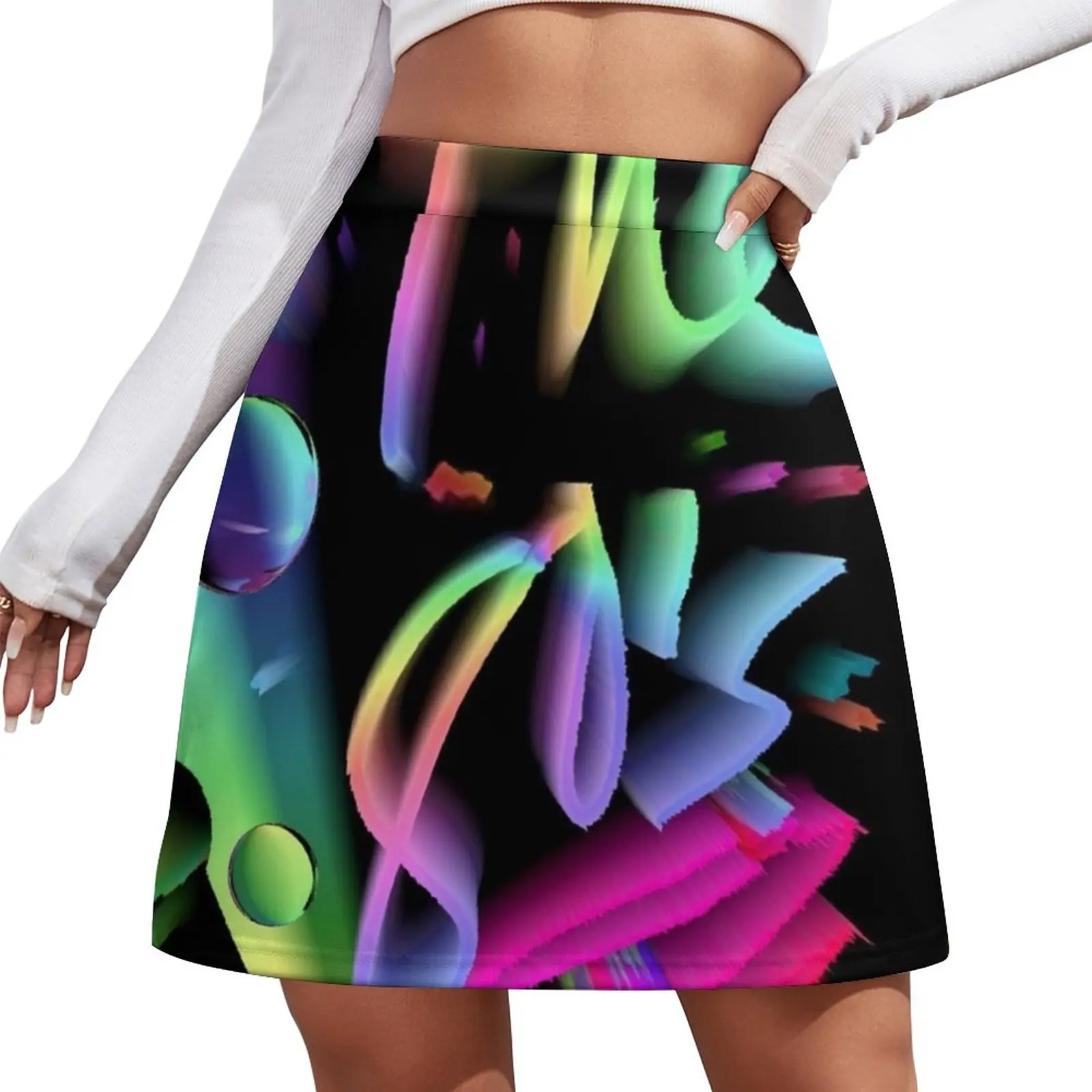 The Magic 80's Mini Skirt korean women's clothes Miniskirt School skirt Clothes for summer