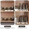 Kitchen Bowl Organiser Storage Rack Plastic Bowl Cupboard Display Dish for Cabinet Cutlery Plate Kitchen Accessories Rack 6