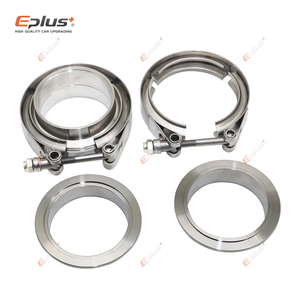 Stainless Steel V Band Clamp Eplus Car 304 Stainless Steel V Band Clamp Turbo Exhaust Pipe Vband Clamp Male Female Flange V Kits universal