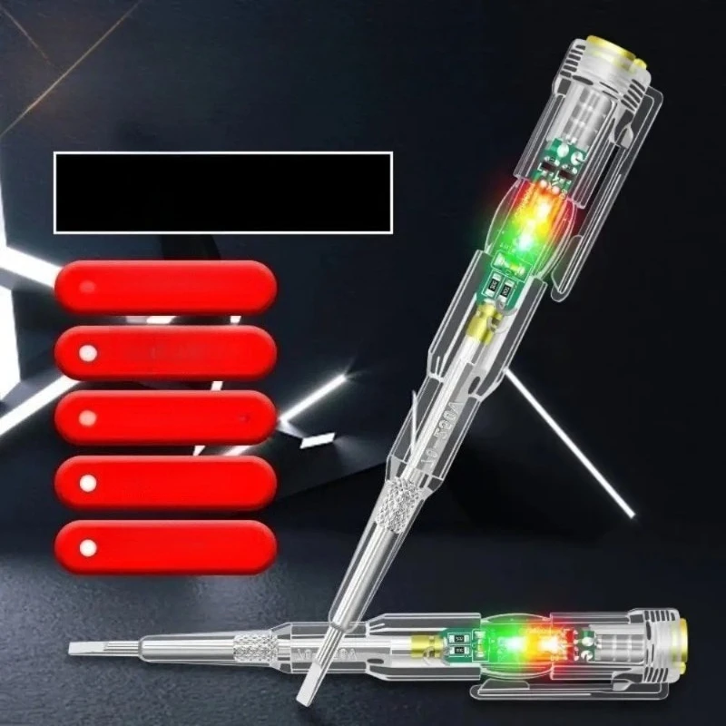 Test Pen Color Double Light Sensor Beep Alarm Electrician Test Broken Zero Fire Wire Detection Pen High Bright Electrician Pen