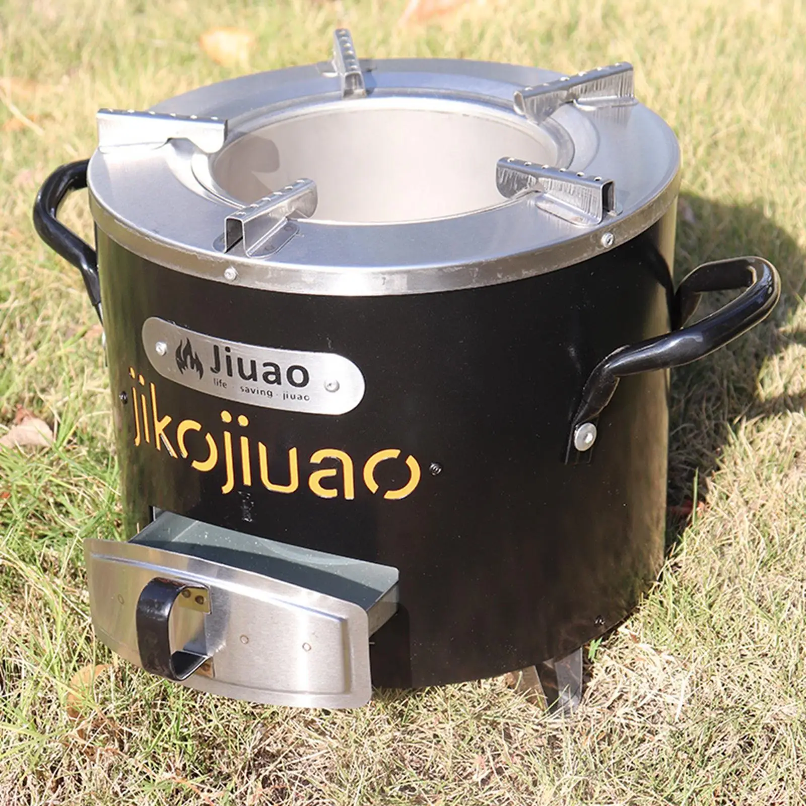 Camp Stove Windproof Lightweight Stainless Steel Multi Fuel Portable Woodburning