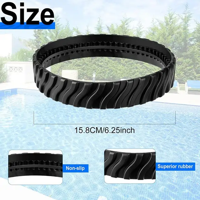 2Pcs R0526100 Medence Tisztító Pálya Könnyen Felszerelhető Gumi Mosó Gumiabroncs -Pálya Csere Zodiac Számára - Image 4