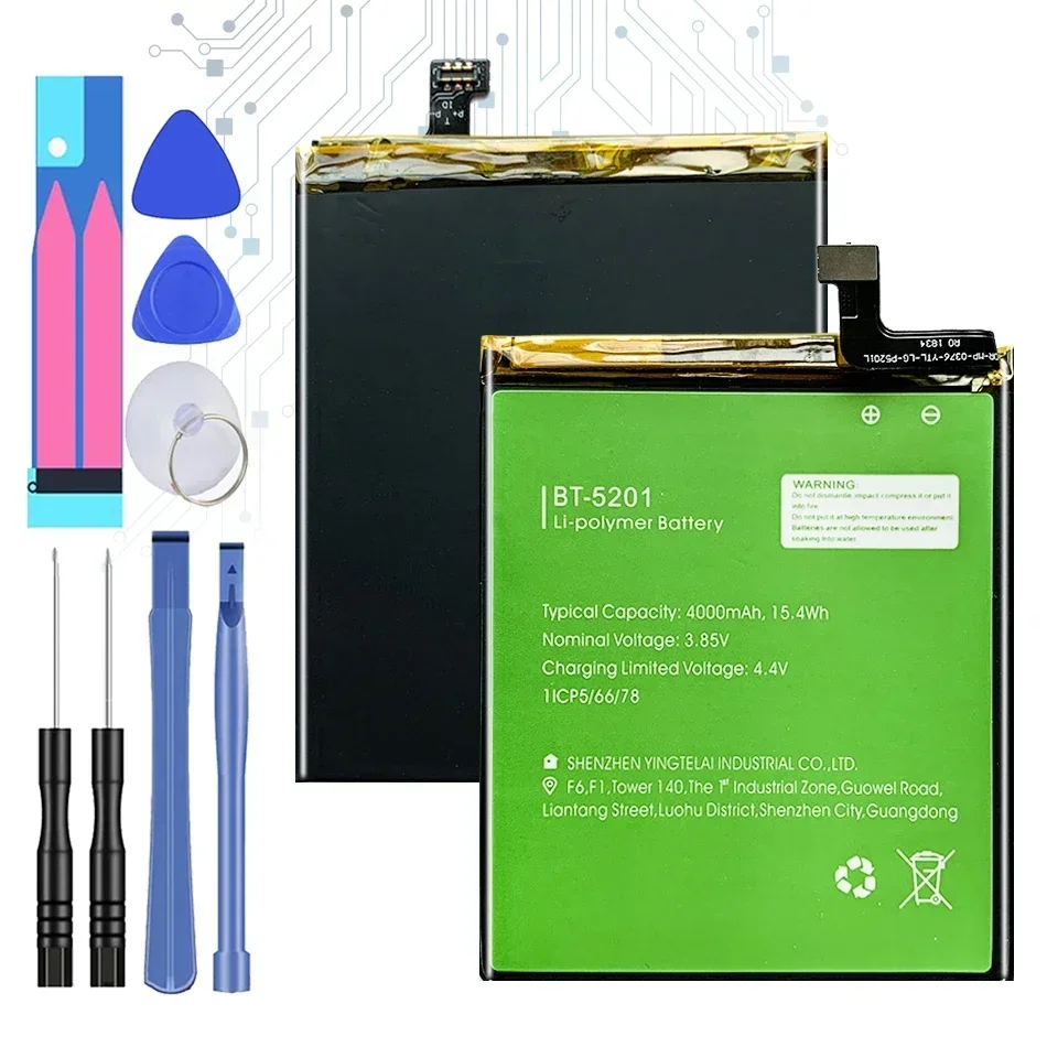 

Высококачественная батарея 4000 мАч для LEAGOO Power 2 Pro Power2 Pro BT-5201 BT5201 BT 5201, новая брендовая батарея для телефона