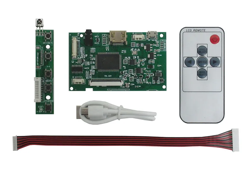 Placa de Controle do Motorista da Tela do Display Lcd av Vga Hdmi-diy Compatível para 50pin 800*480 At070tn90 At070tn92 At070tn94 2000093800 - Imagem 4