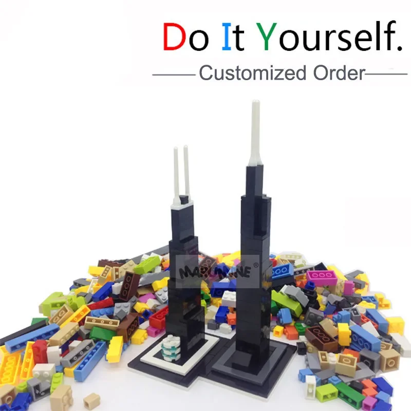 Marumine Block Toy Per Ordine Personalizzato Classic Creator Educational Building Blocks Fai Da Te