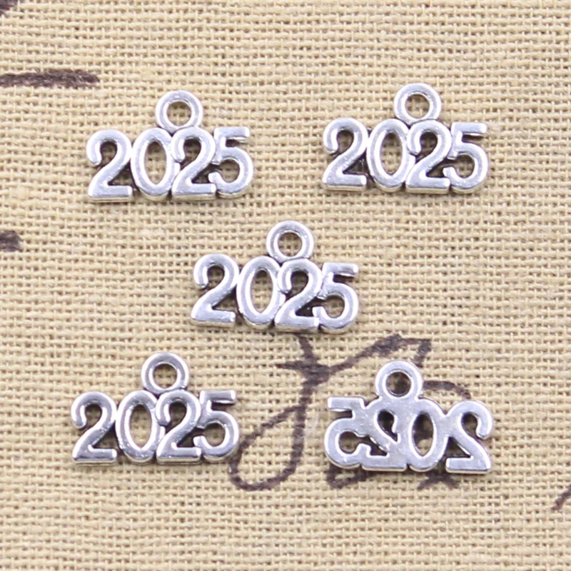 30pcs Letter Charms 2023 2025 2024 Year Pendants DIY Jewelry