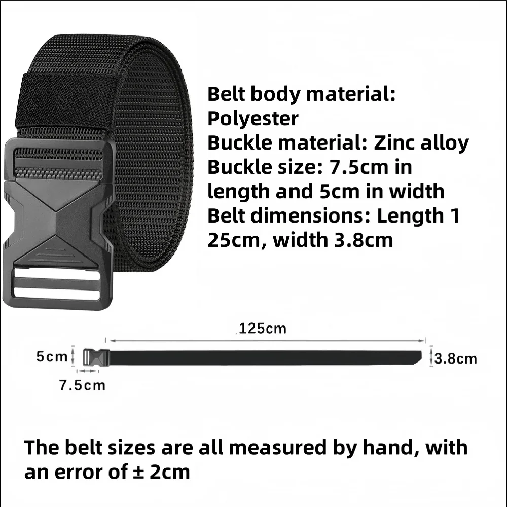 Adventure-Ready Tactical Waist Belt with Durable Automatic Buckle