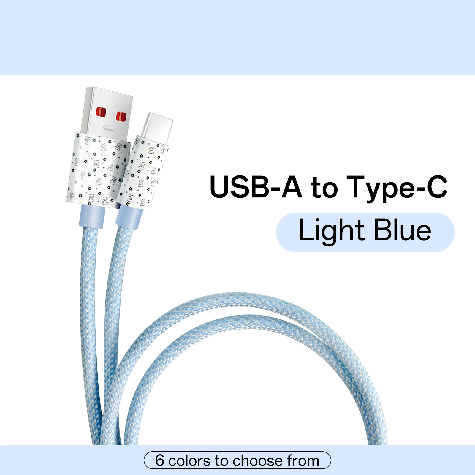 急速充電USBタイプCケーブル、高速データ同期、複数のデバイス用の耐久性のあるフレックスコード、3.3フィート、6.6フィート、10フィート