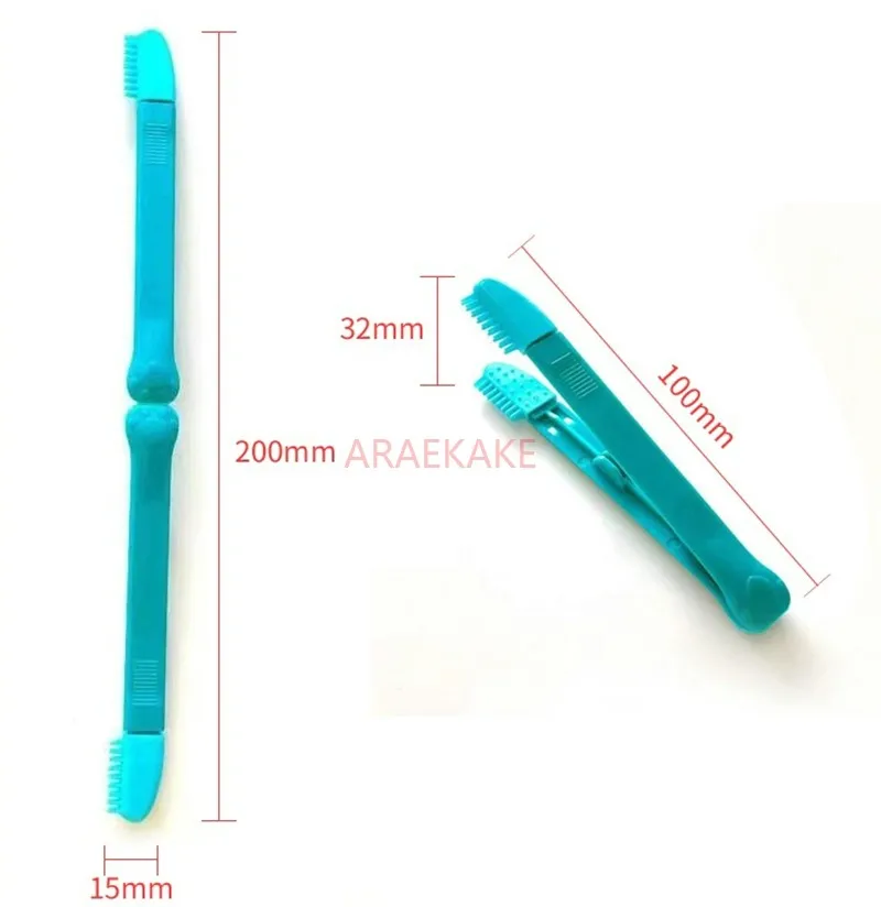 Multi functional cleaning brush for pets, eye droppings clip for dogs, cats, brushing teeth, cleaning teeth, and removing black