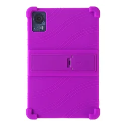 Shockproof Silicone Tablet Case with Adjustable Stand for DOOGEE T30 Pro (PURPLE)
