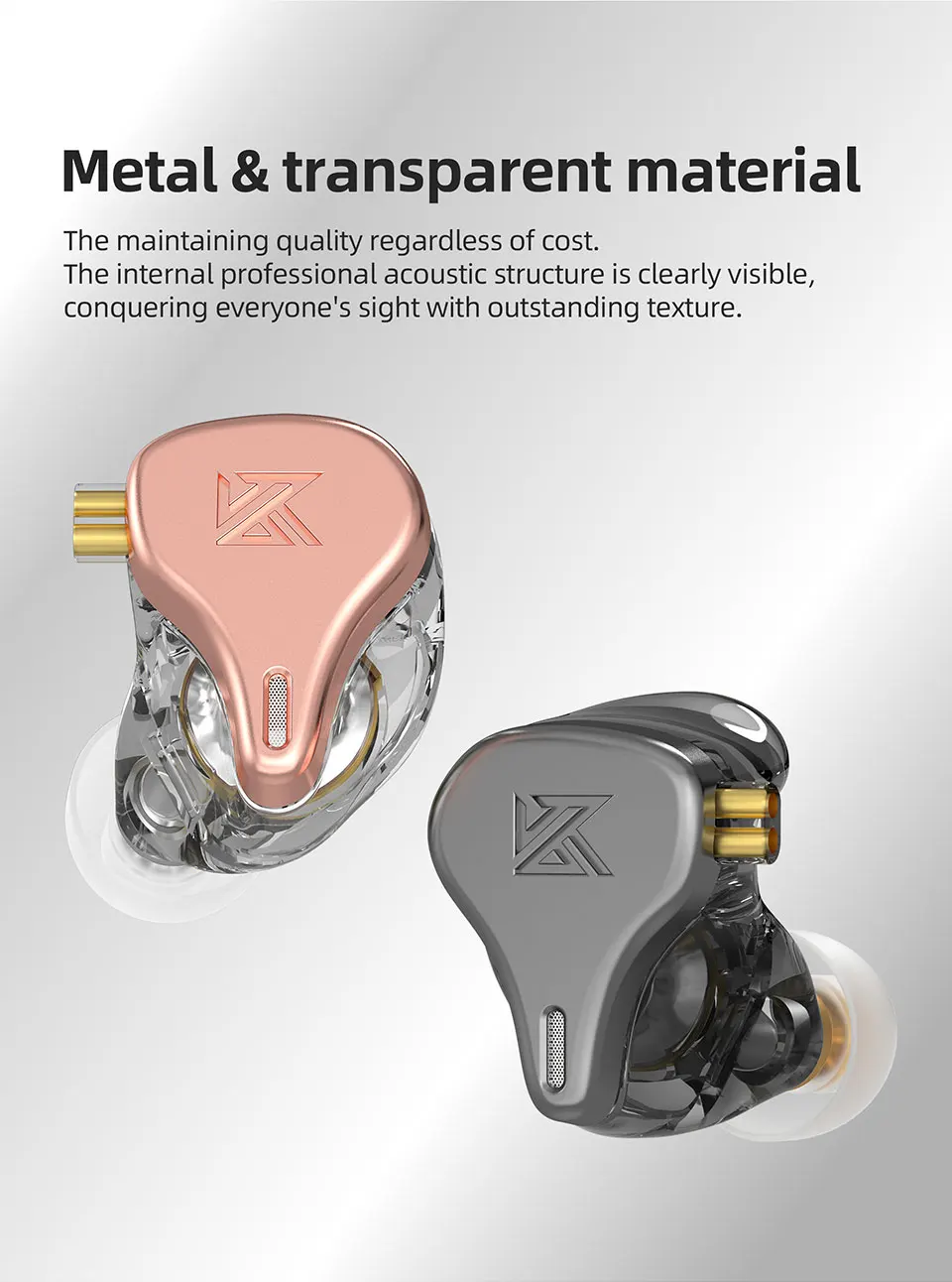 KZ x HBB DQ6S Six Drivers Metal Wired Earphone description image 2