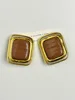 Vintage  Black Geometric Large Square Ear clips Without Pierced for Women Jewelry  Exaggerated Female Fashion Party Jewelry 6
